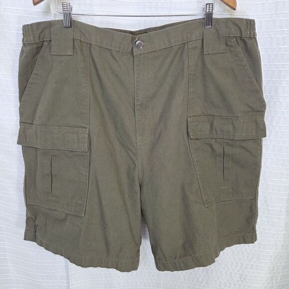 Boulder Creek Cargo Short Rugged Outdoor Khaki Green Men's 48 - SEE DESC - Picture 2 of 8